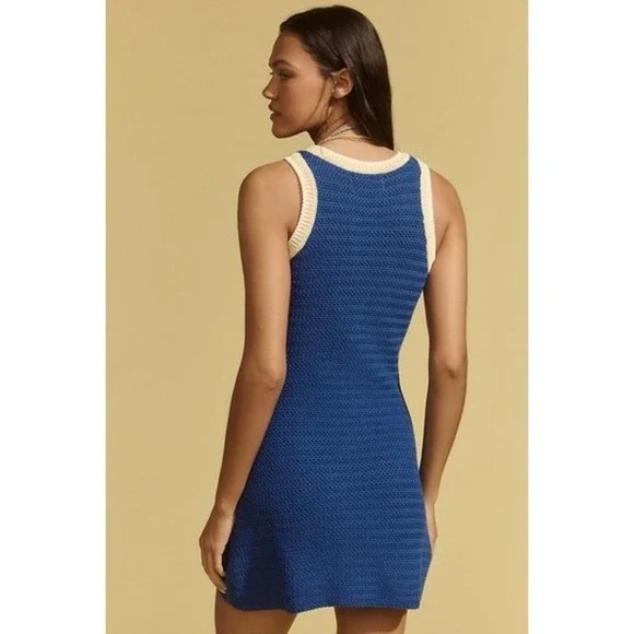 NWT ! Anthropologie Spiritual Gangster River Scoop-Neck Crochet Mini Dress - Picture 4 of 11